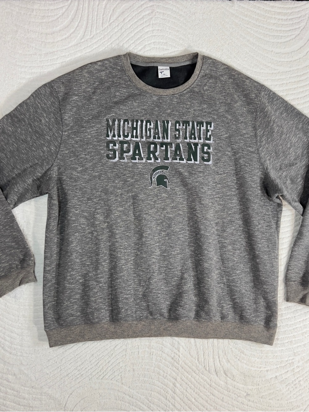 Michigan State Spartans Gray Crewneck Sweatshirt 3XL